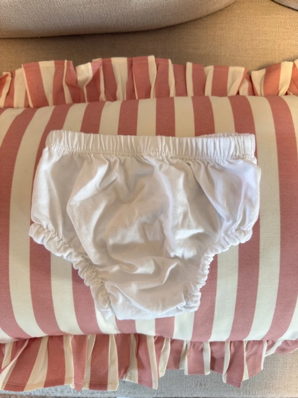 Hatley White Bloomer Diaper Cover